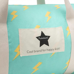 Сумка спортивная текстильная Ratatam "Flash", молнии на бирюзовом